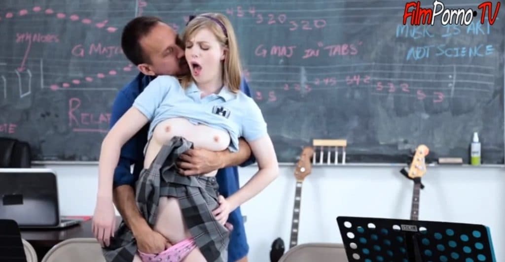 Clas School Blowjob Porn - TeamSkeet Hot blonde teen school girl fucked hard by teacher ...